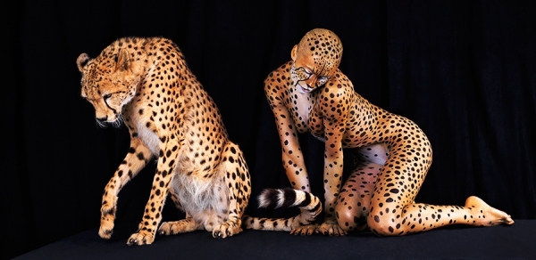 Photograph Lennette Newell Ani Human Cheetah 347 on One Eyeland